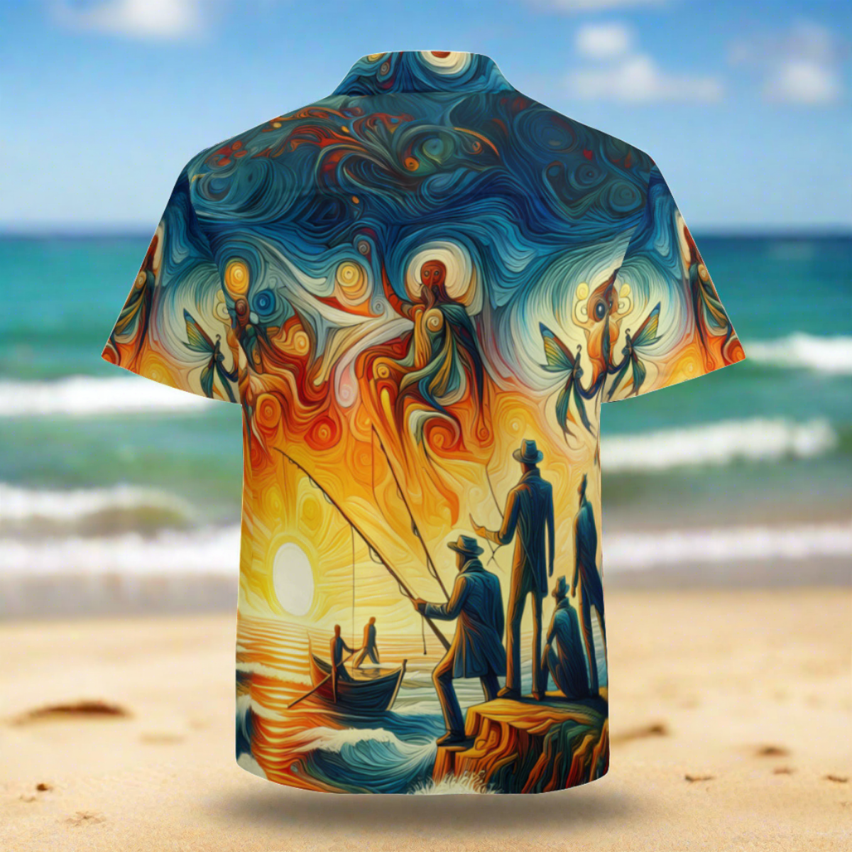 A Fisherman's Fantasy | Polyester Hawaiian Shirt