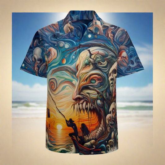 A Fisherman's Nightmare | Polyester Hawaiian Shirt