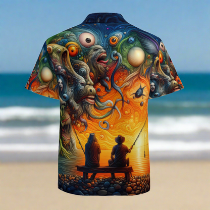 A Fisherman's Hallucination | Polyester Hawaiian Shirt