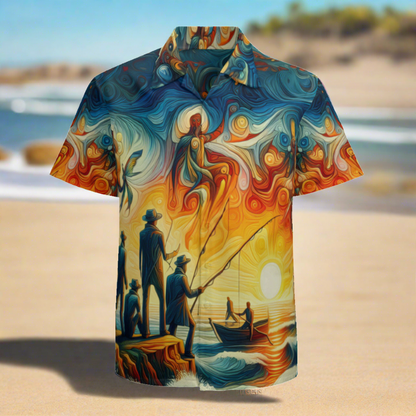 A Fisherman's Fantasy | Polyester Hawaiian Shirt