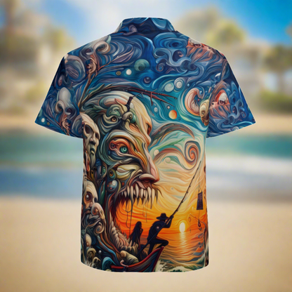 A Fisherman's Nightmare | Polyester Hawaiian Shirt