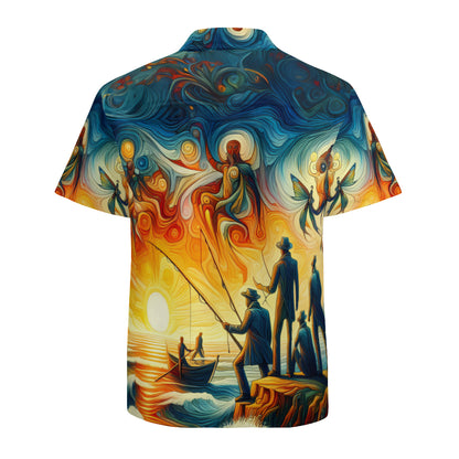 A Fisherman's Fantasy | Polyester Hawaiian Shirt Singularity Design