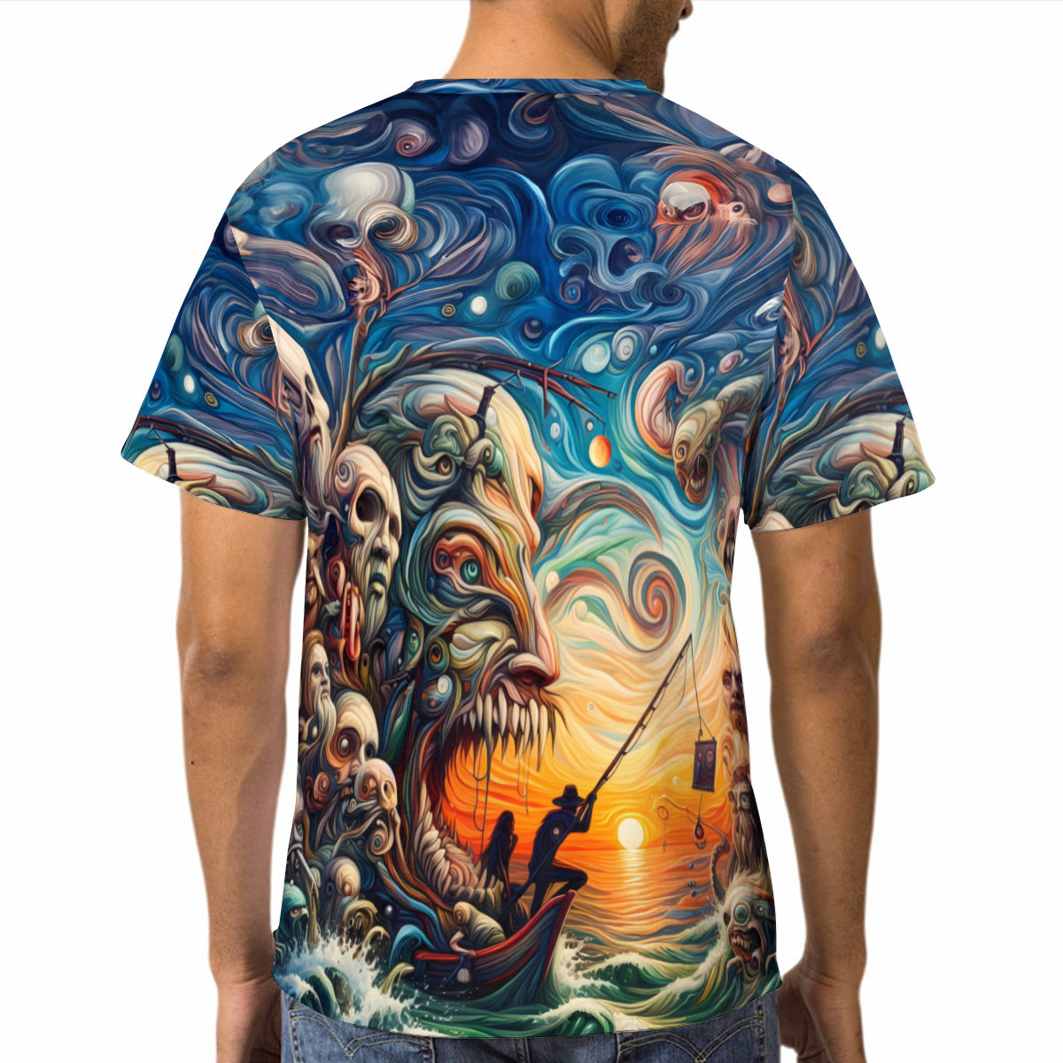 A Fisherman's Nightmare | Cotton T-Shirt Singularity Design