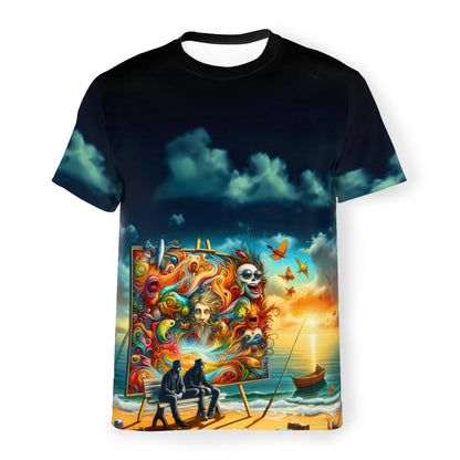 A Fisherman's Oasis | Cotton T-Shirt Singularity Design