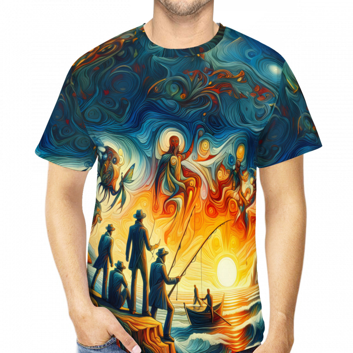 A Fisherman's Fantasy | Cotton T-Shirt Singularity Design