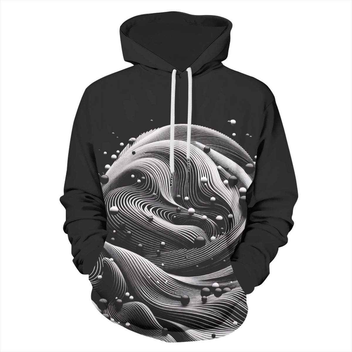 Abstract Waterslide World | Cotton Hoodie Singularity Design