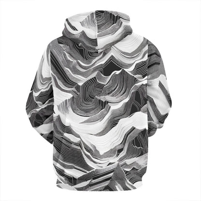 Mountains of Diligence | Cotton Hoodie Singularity Design