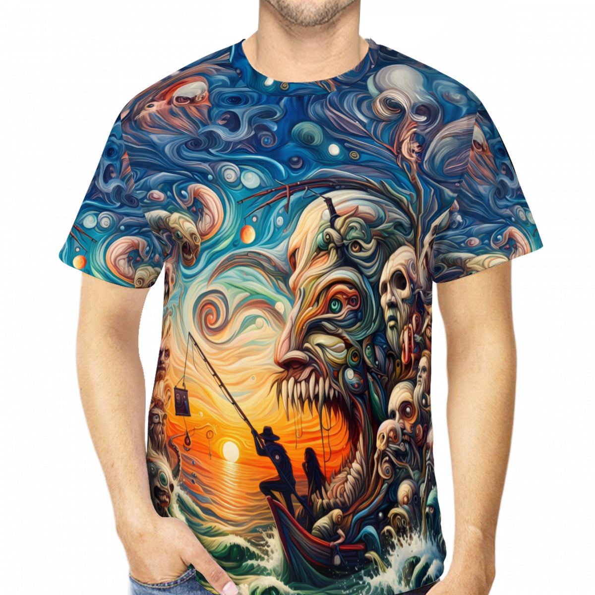 A Fisherman's Nightmare | Cotton T-Shirt Singularity Design