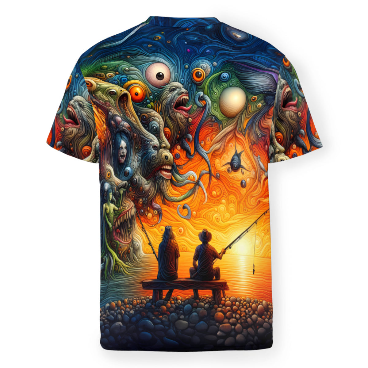 A Fisherman's Hallucination | Cotton T-Shirt Singularity Design