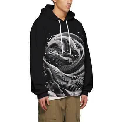 Abstract Waterslide World | Cotton Hoodie Singularity Design