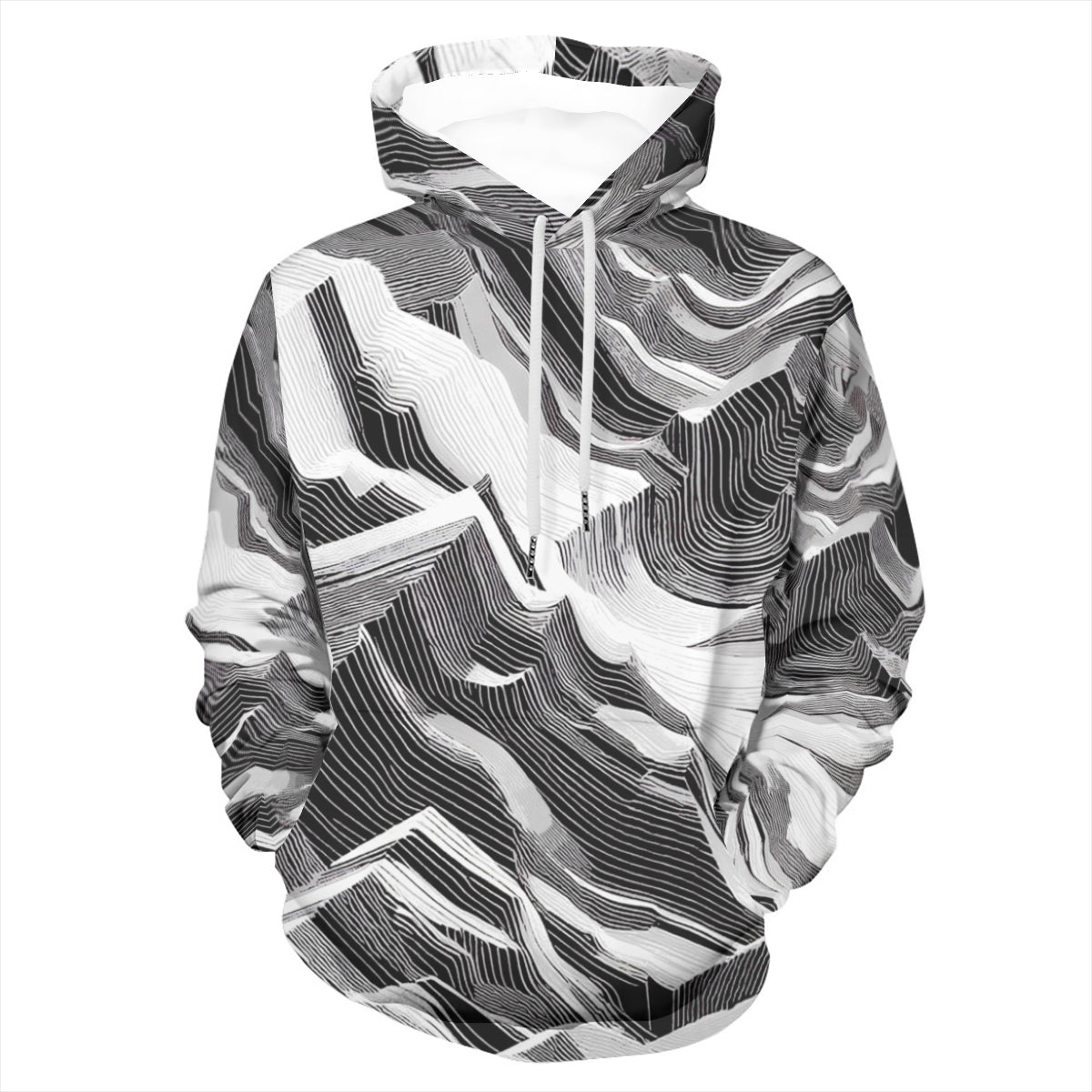 Mountains of Diligence | Cotton Hoodie Singularity Design