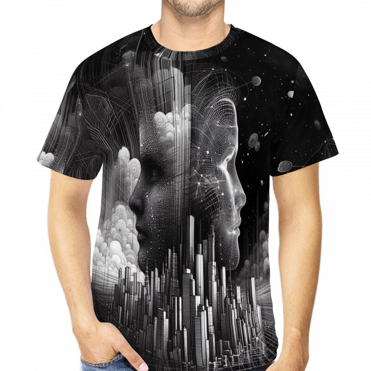 Cyber Watchers | Cotton T-Shirt Singularity Design