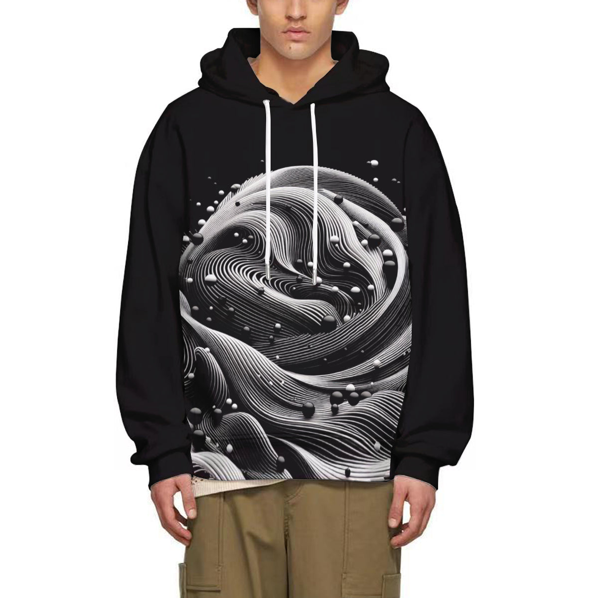 Abstract Waterslide World | Cotton Hoodie Singularity Design