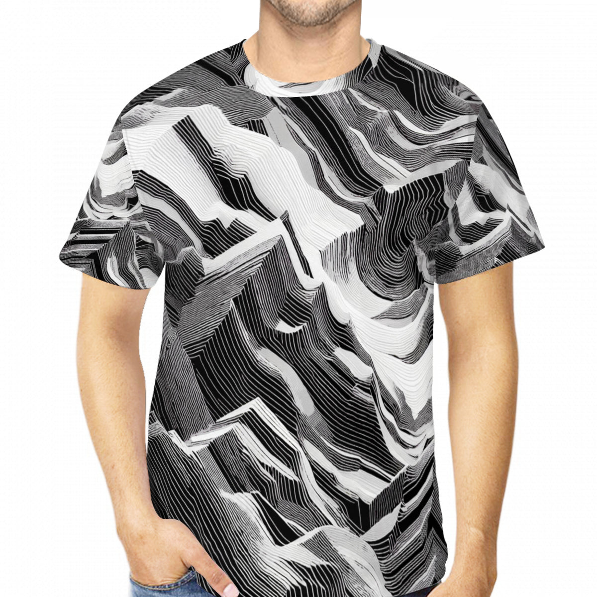 Mountains of Diligence | Cotton T-Shirt Singularity Design